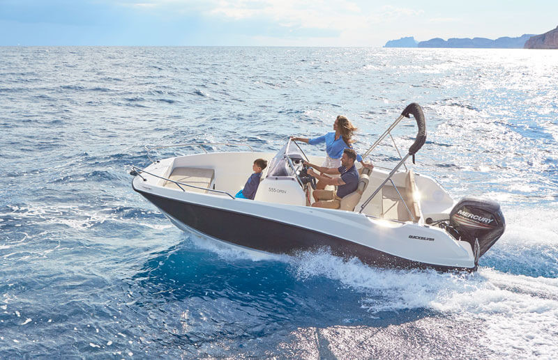 Quicksilver Activ 555 Open med 100 hk Mercury-EFI CT 4 takt med flot udstyr - 2