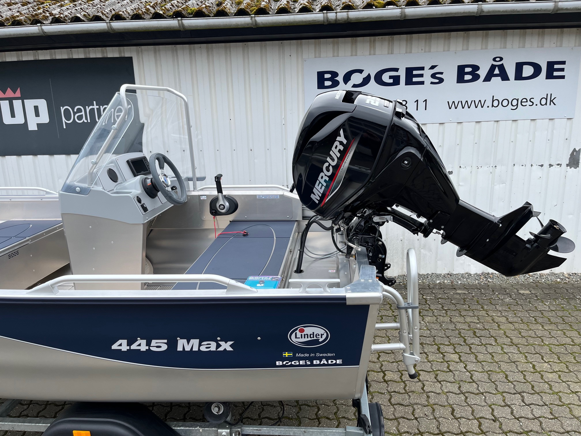 Linder 445 Sportsman Max med Mercury F25 ELPT EFI - 0